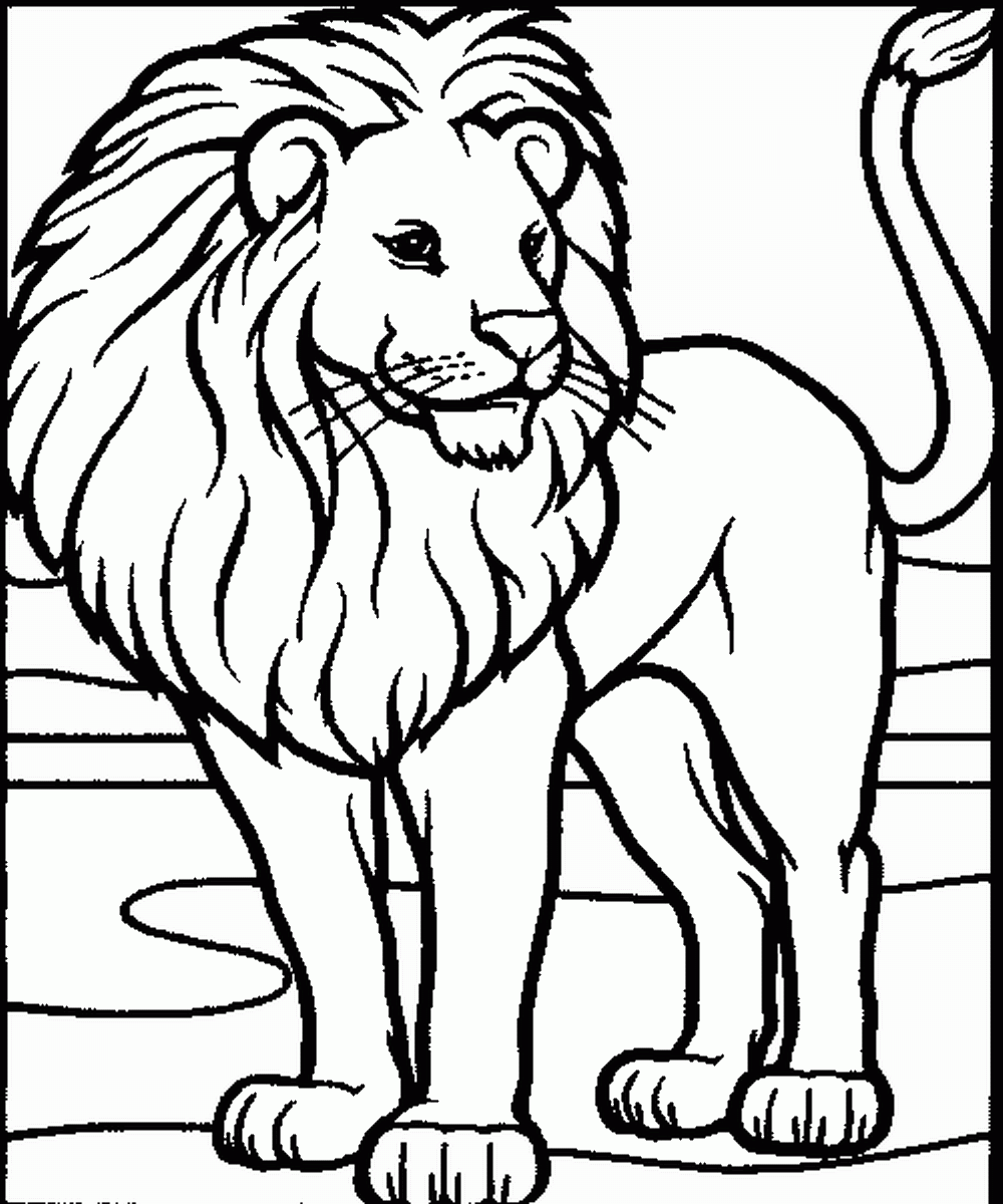 Lion Coloring Pages Free Download On ClipArtMag