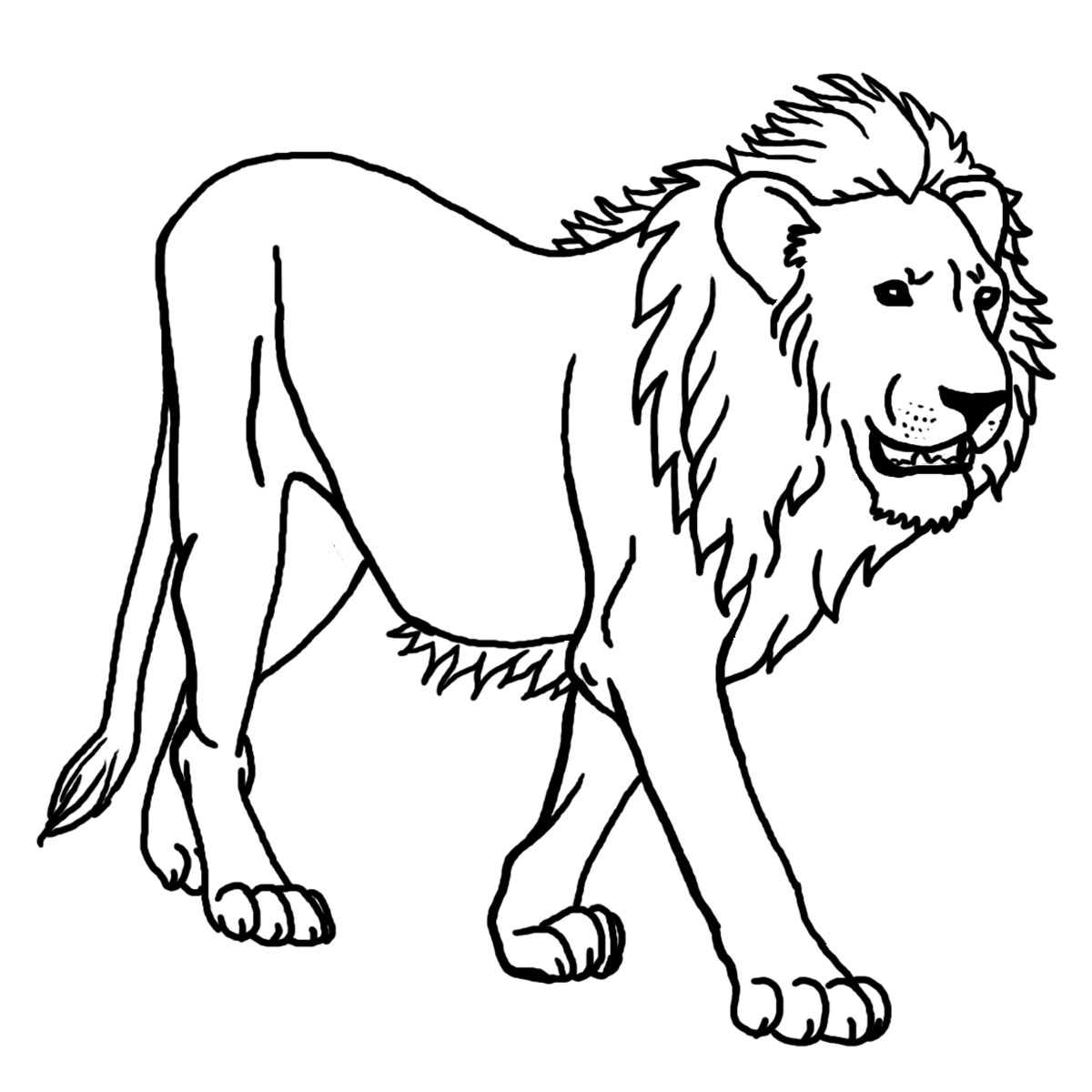 Lion Free To Color For Children Lion Coloring Pages For Kids