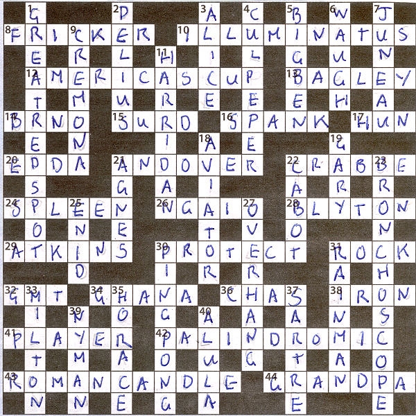 Mail On Sunday Crossword Solution 26 10 08 No 1 357 Flickr