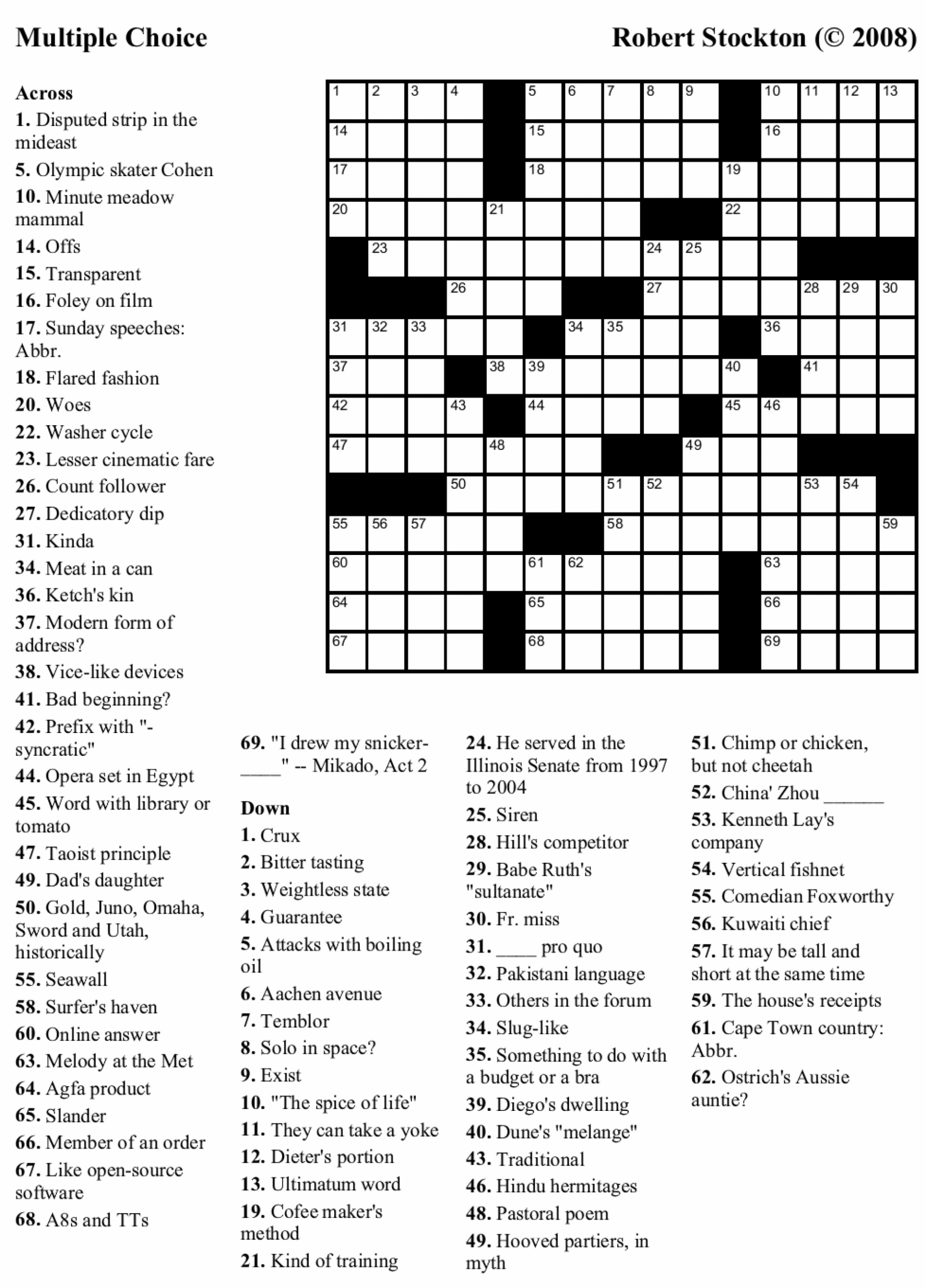Make Your Own Crossword Puzzle Free Printable Free Printable Emma 