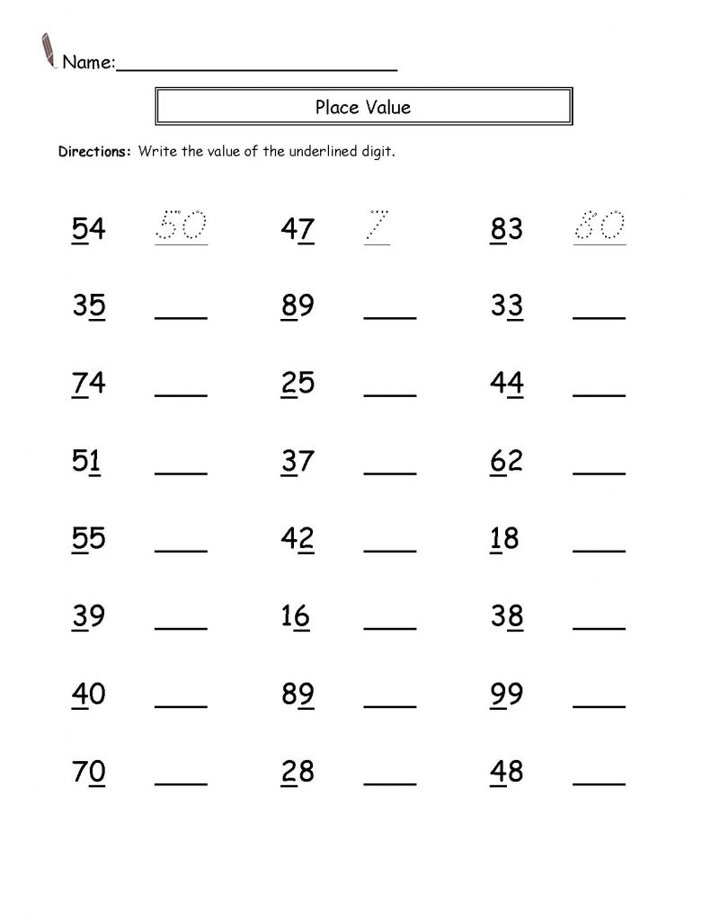 Math Worksheets For 2nd Grade Free Printable