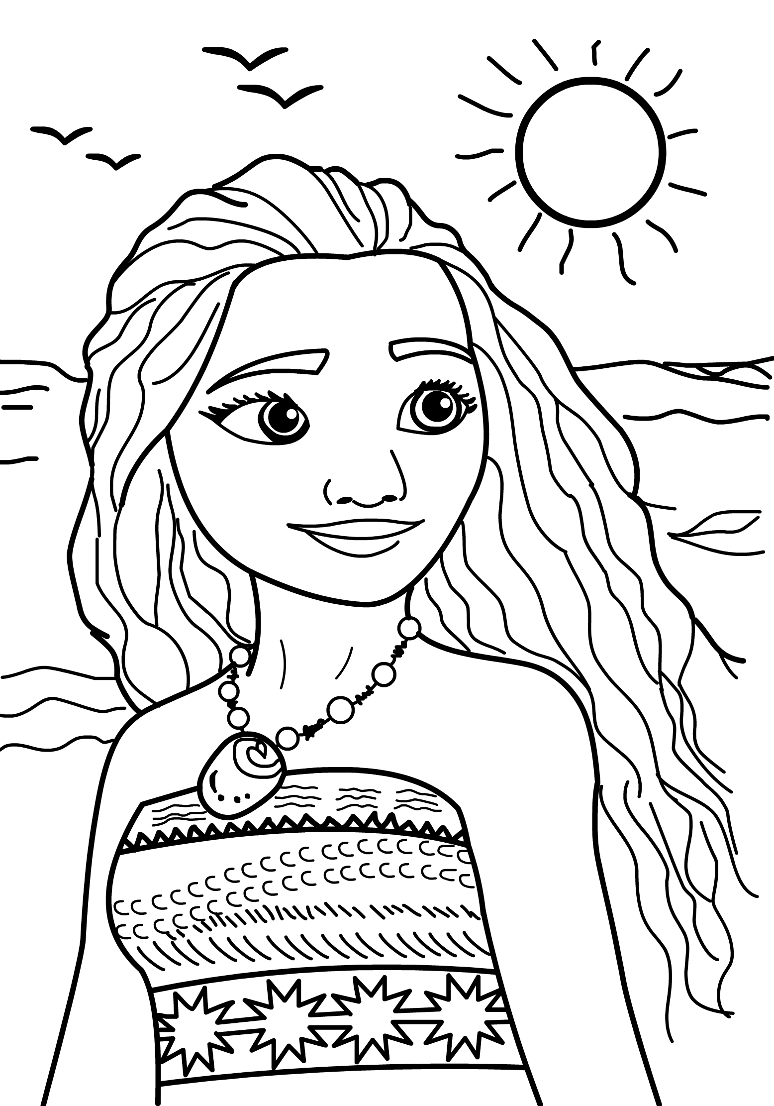 Moana Coloring Pages For Kids Printable Coloring Pages