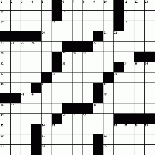 OnlineCrosswords Free Daily Crossword Puzzles