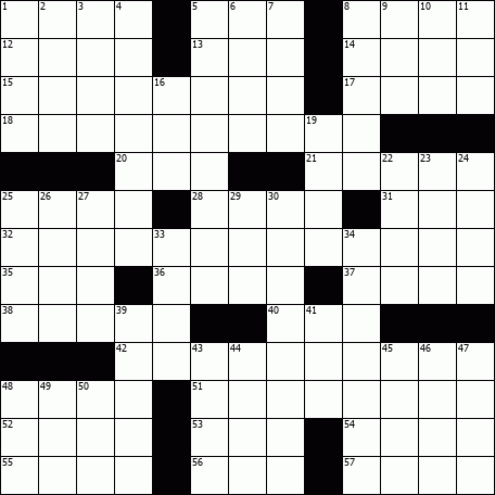 OnlineCrosswords Free Daily Crossword Puzzles