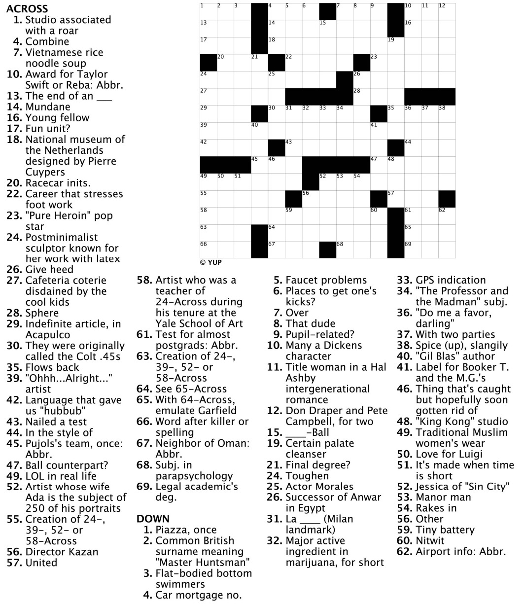 Printable Adult Crossword Puzzles To Print Printable JD