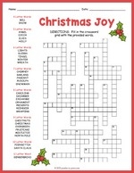 Printable Christmas Puzzles