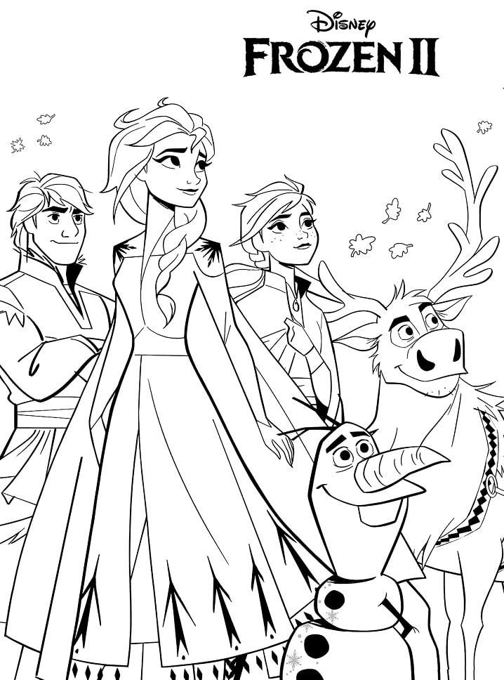 Printable Coloring Pages Disney Frozen Coloring Pages For Kids