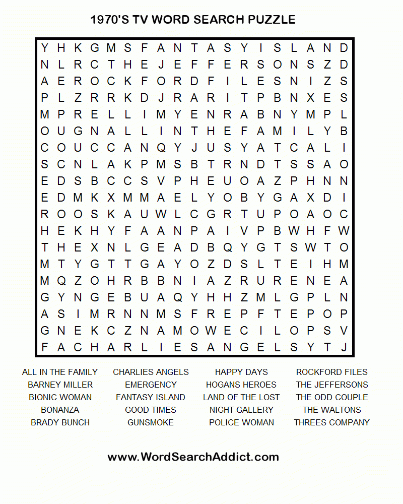 Printable Crossword Word Search Printable Crossword Puzzles
