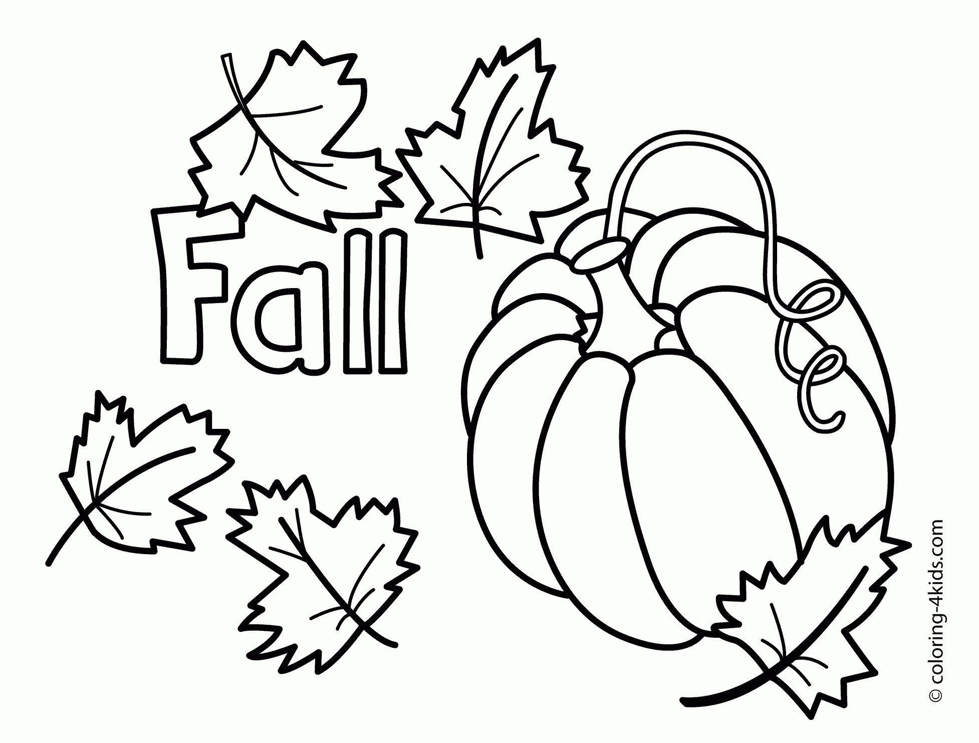 Printable Fall Coloring Page At Vaneliblog Blog