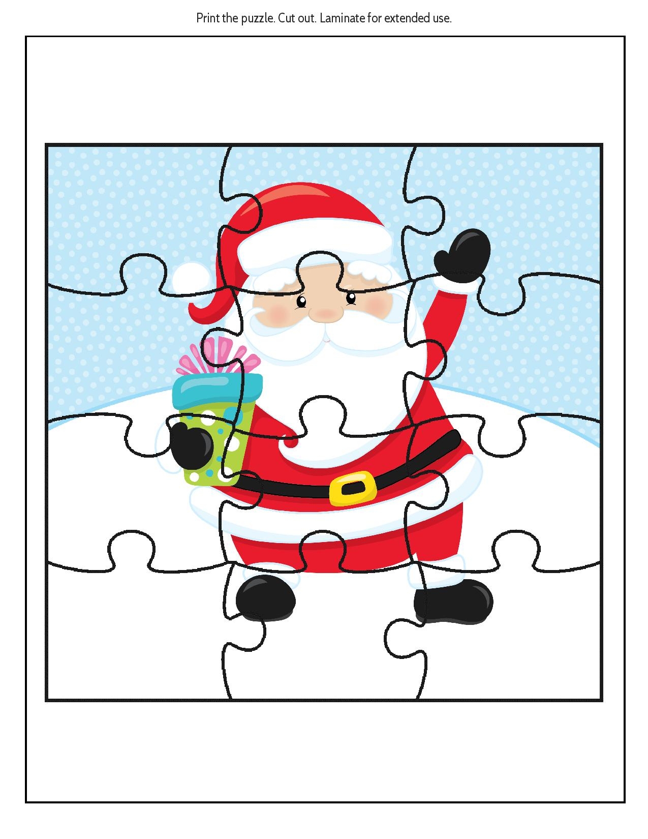Printable Santa Puzzle Printable Crossword Puzzles