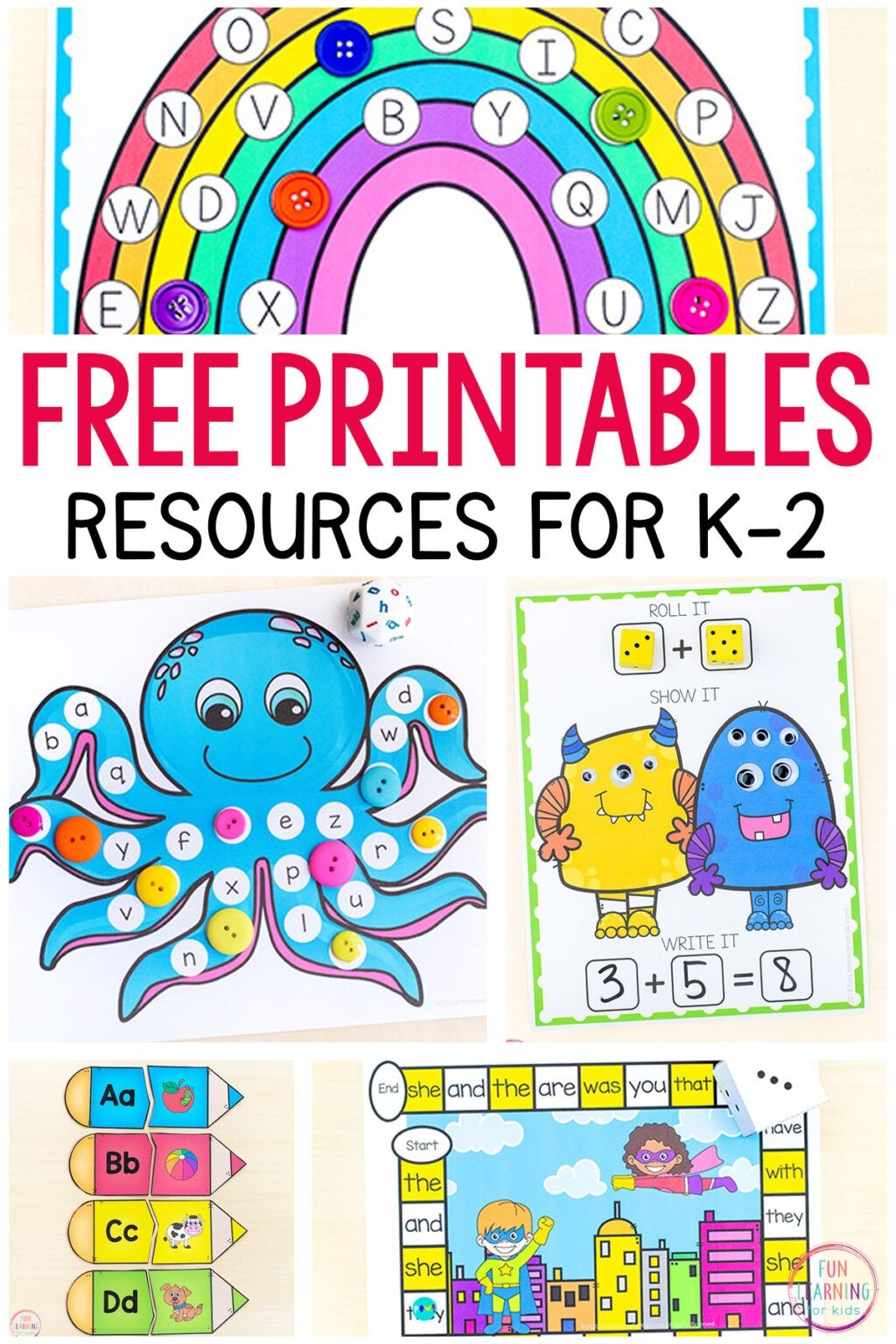 Printables For Kindergarten Printable Word Searches
