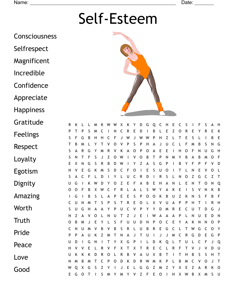 Self Esteem Puzzle Worksheets Pdf Pretty Great Podcast Diaporama