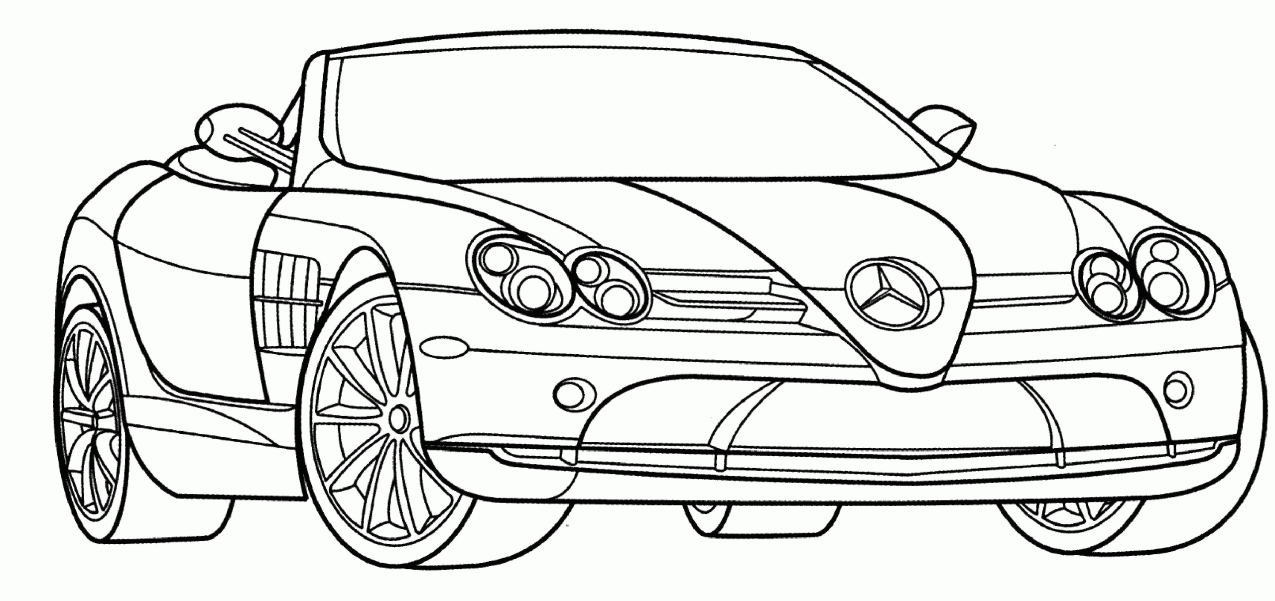 Simple Car Coloring Pages Pdf
