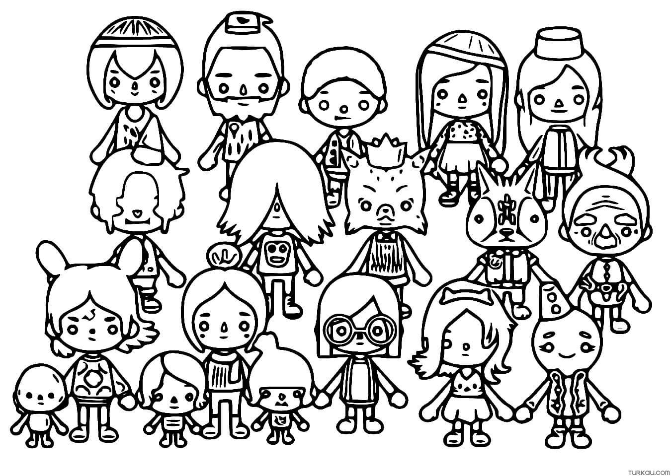 Toca Boca Coloring Page For Girls Turkau
