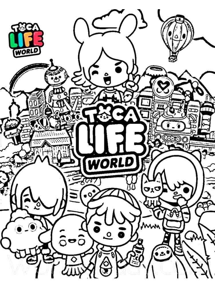 Toca Boca Coloring Pages