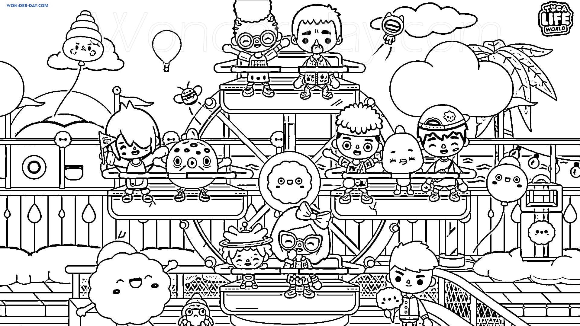 Toca Boca Coloring Pages Printable Coloring Pages