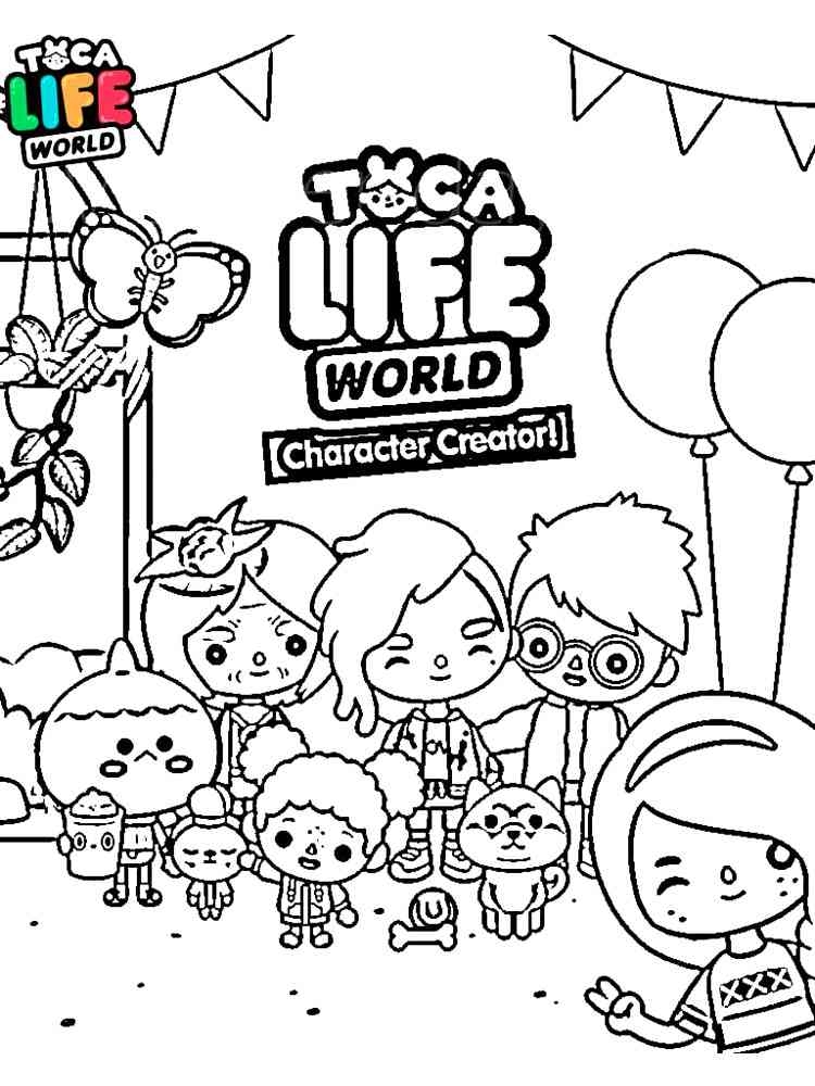 Toca Boca Coloring Pages