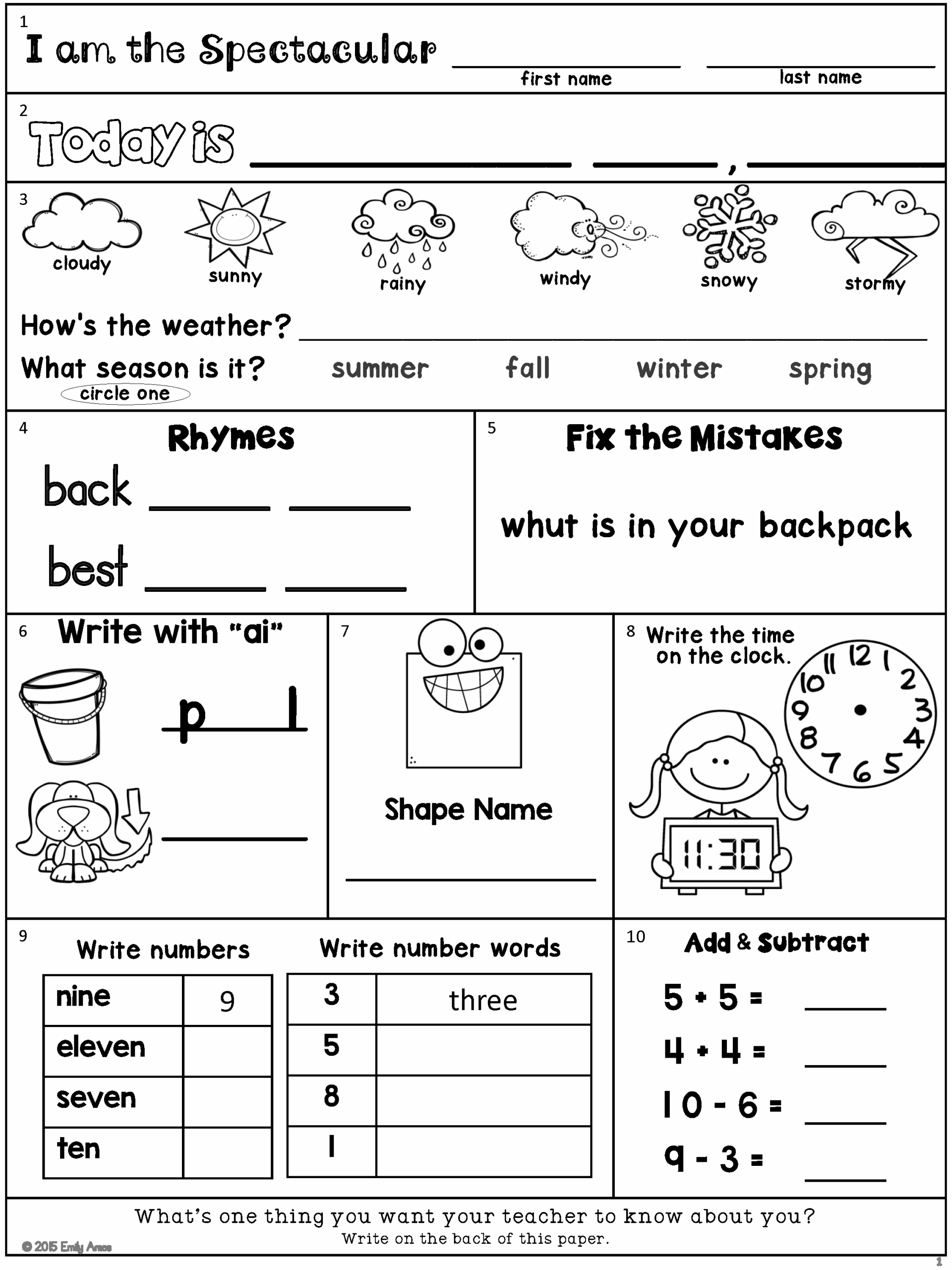 Word Work For Second Grade