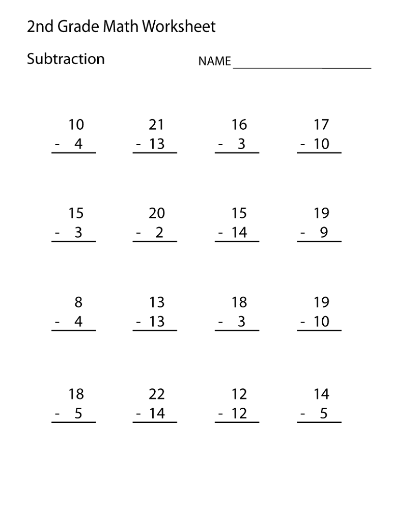 10 Free Printable Second Grade Math Worksheets Worksheets Decoomo