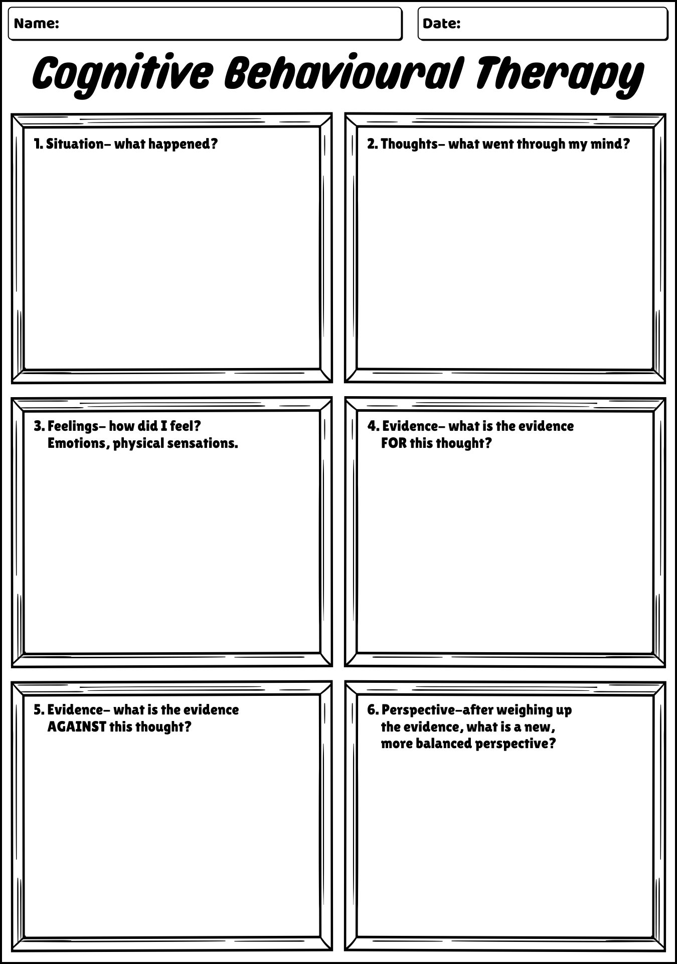 16 Cognitive Therapy Worksheets Free PDF At Worksheeto