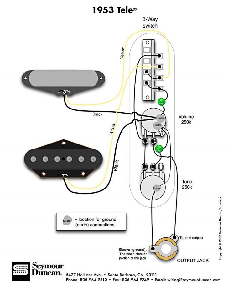 1953 Tele Wiring Diagram Seymour Duncan Telecaster Build