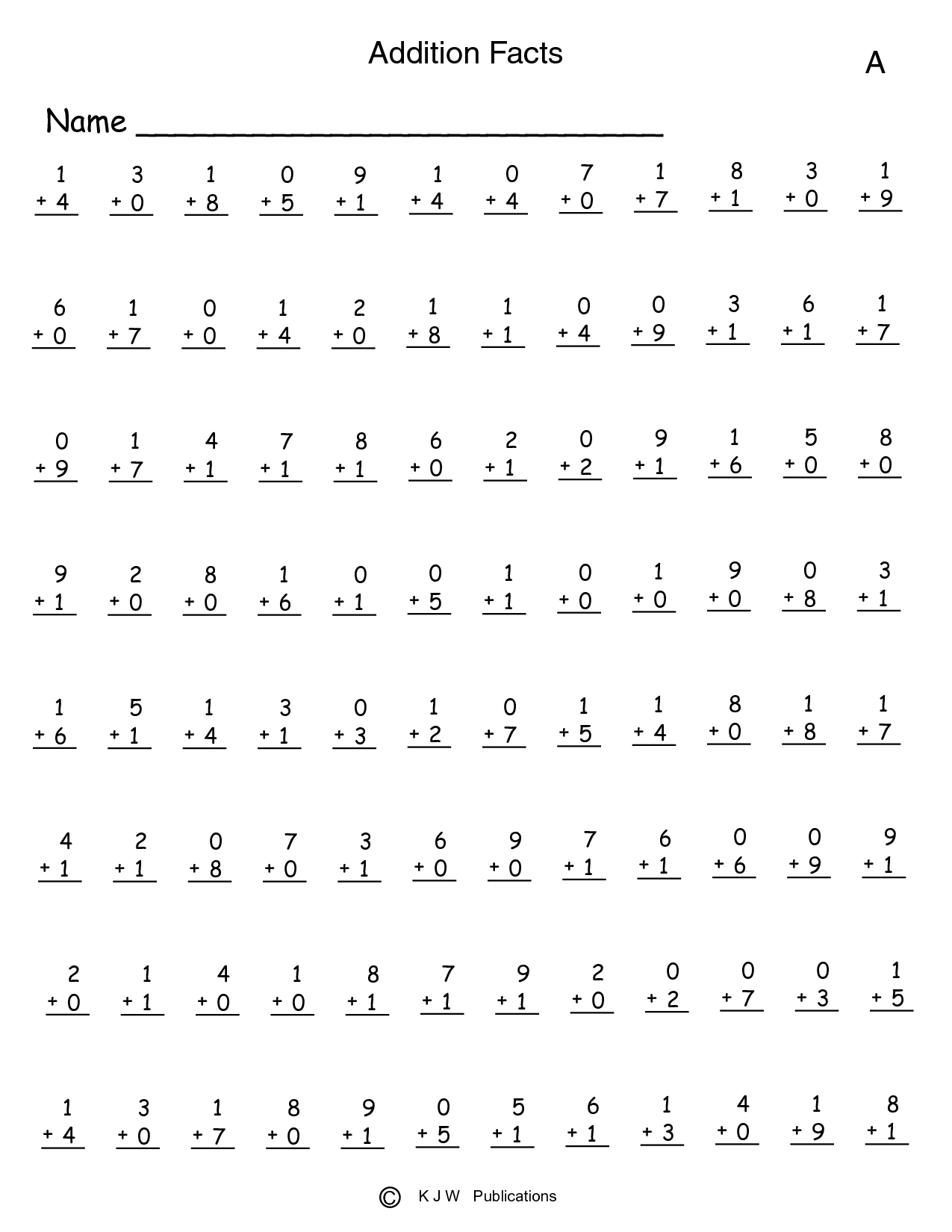 20 Math Facts Worksheets Worksheets Decoomo