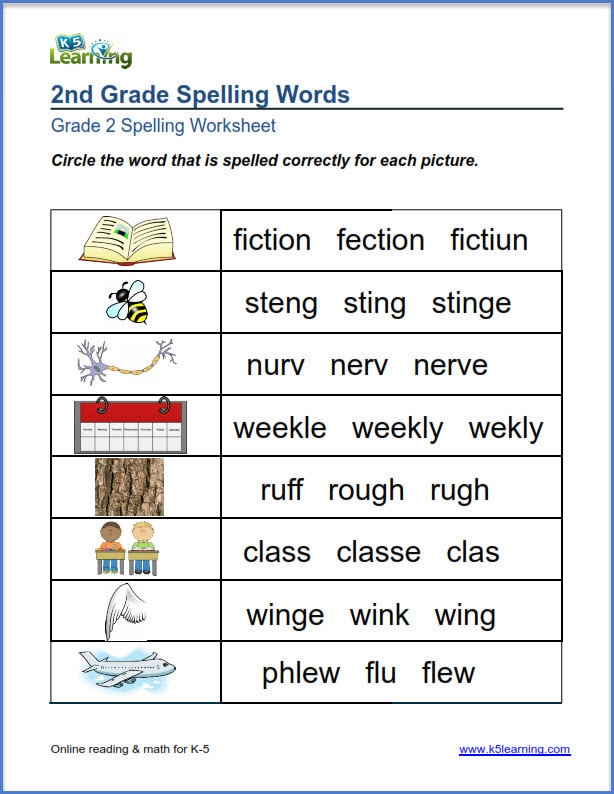 20 Spelling Worksheets 2nd Graders Desalas Template