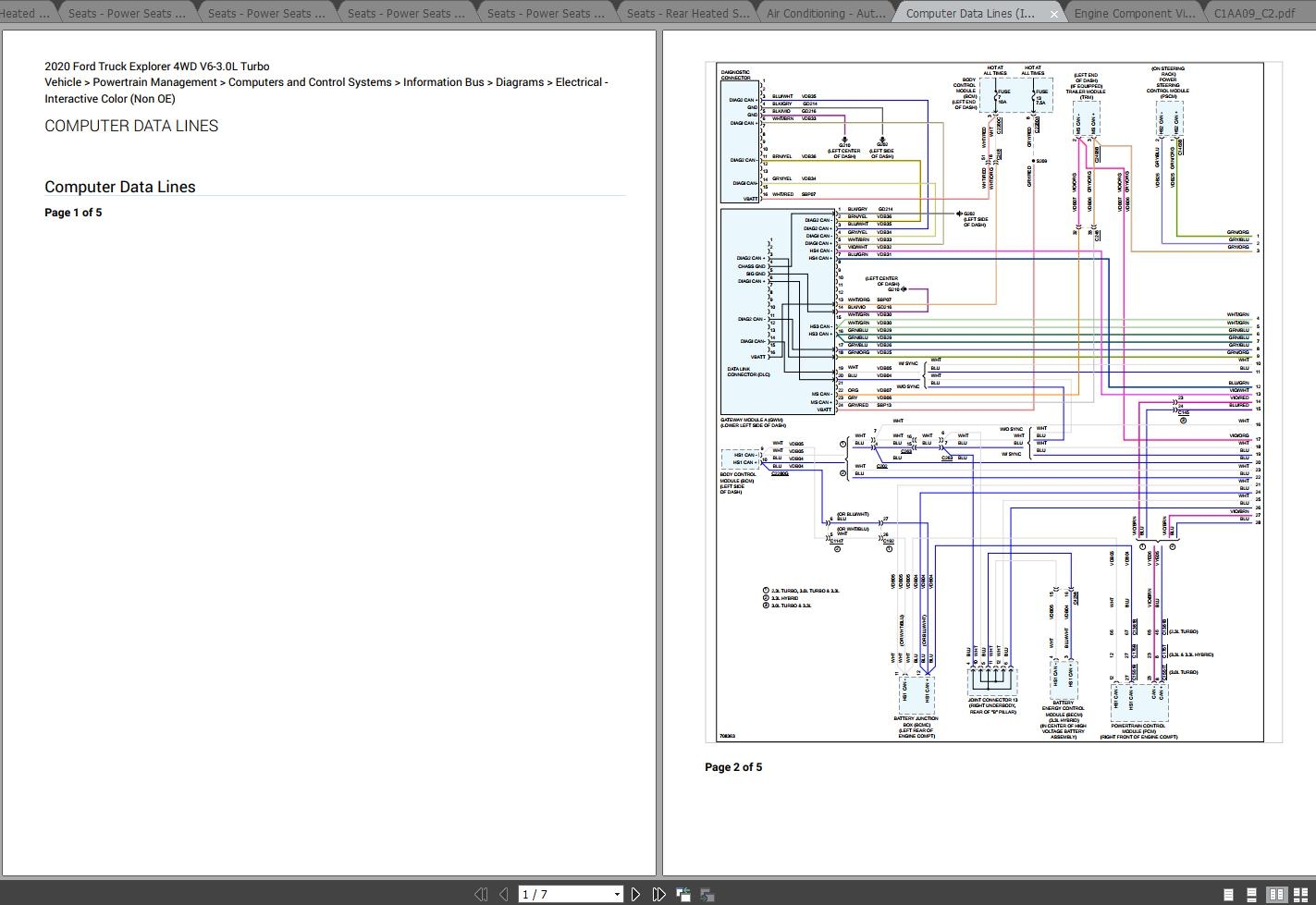 2020 Ford Explorer Wiring Diagram 2020 Ford Explorer Explorer Hybrid 
