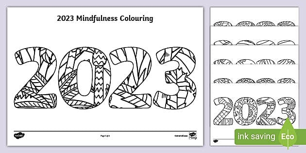 2023 Mindfulness Colouring Pages Teacher Made Twinkl