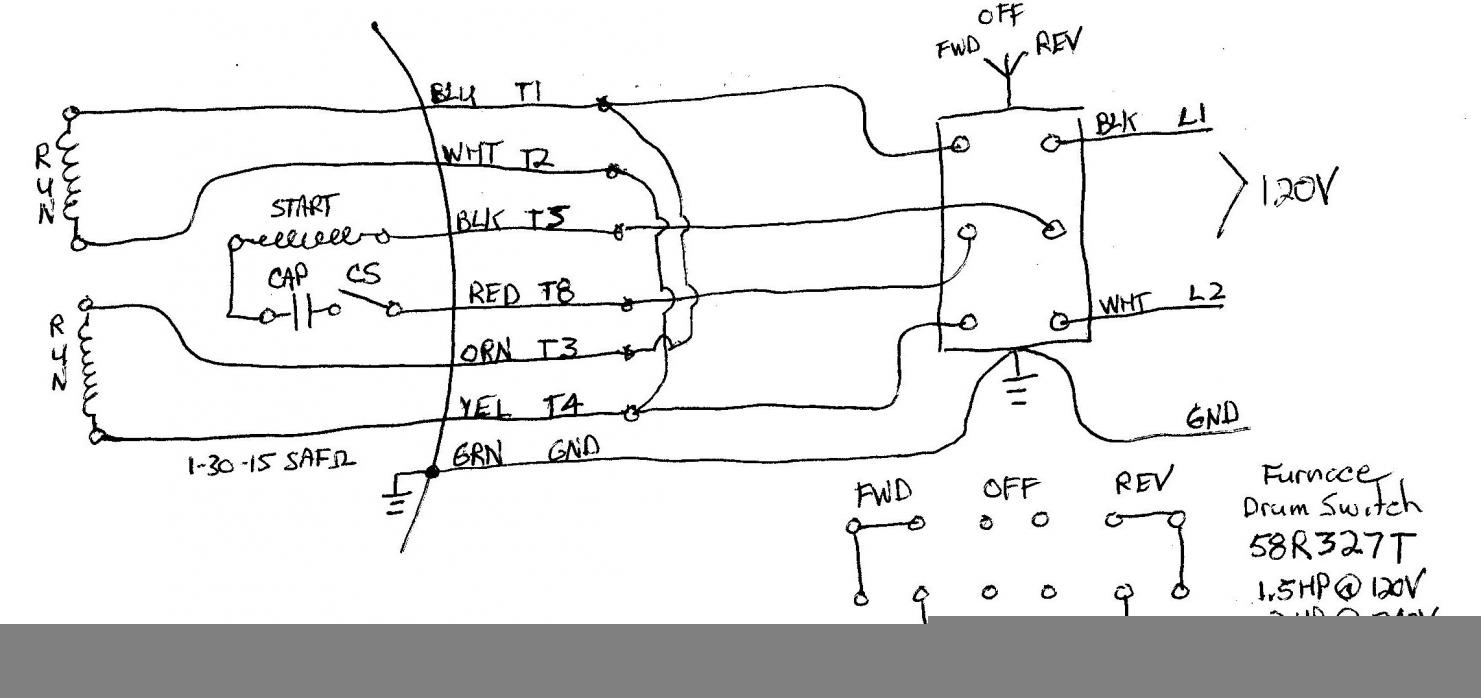220 Single Phase Reversing Motor Wiring Diagram Manual E Books 