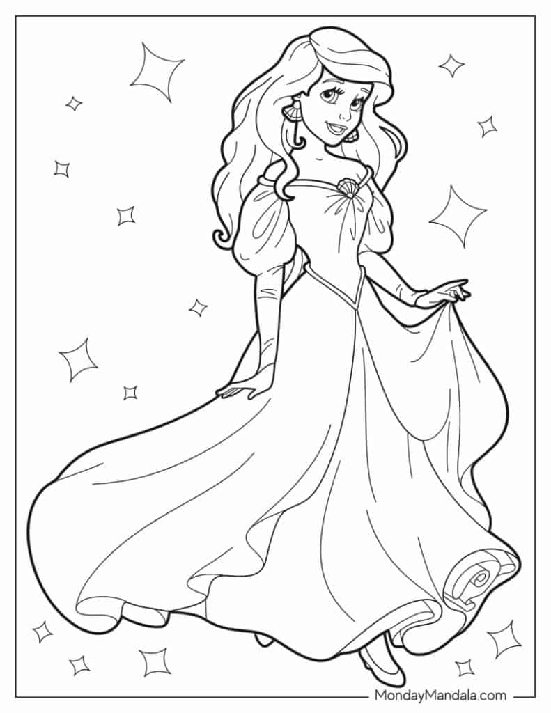 28 Ariel Coloring Pages Free PDF Printables 