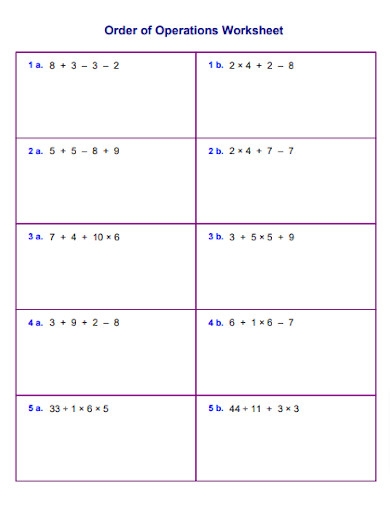 32 Order Of Operations Worksheets In PDF Worksheets Library