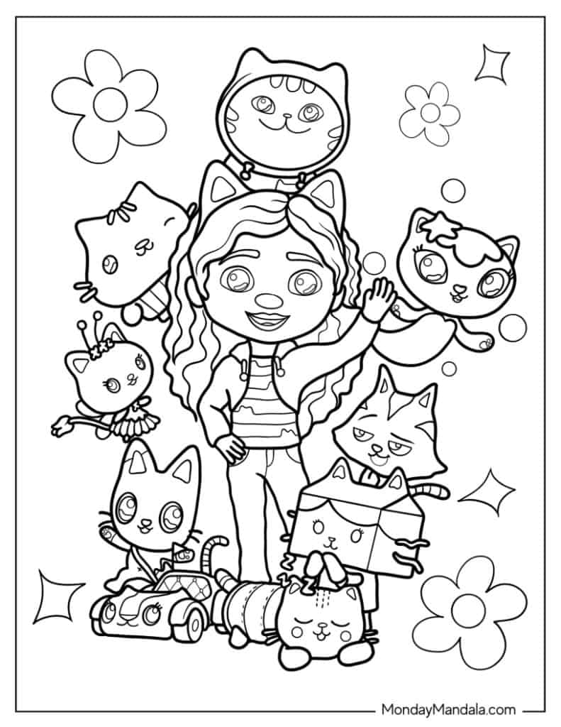 38 Gabby 39 s Dollhouse Coloring Pages Free PDF Printables 47 OFF