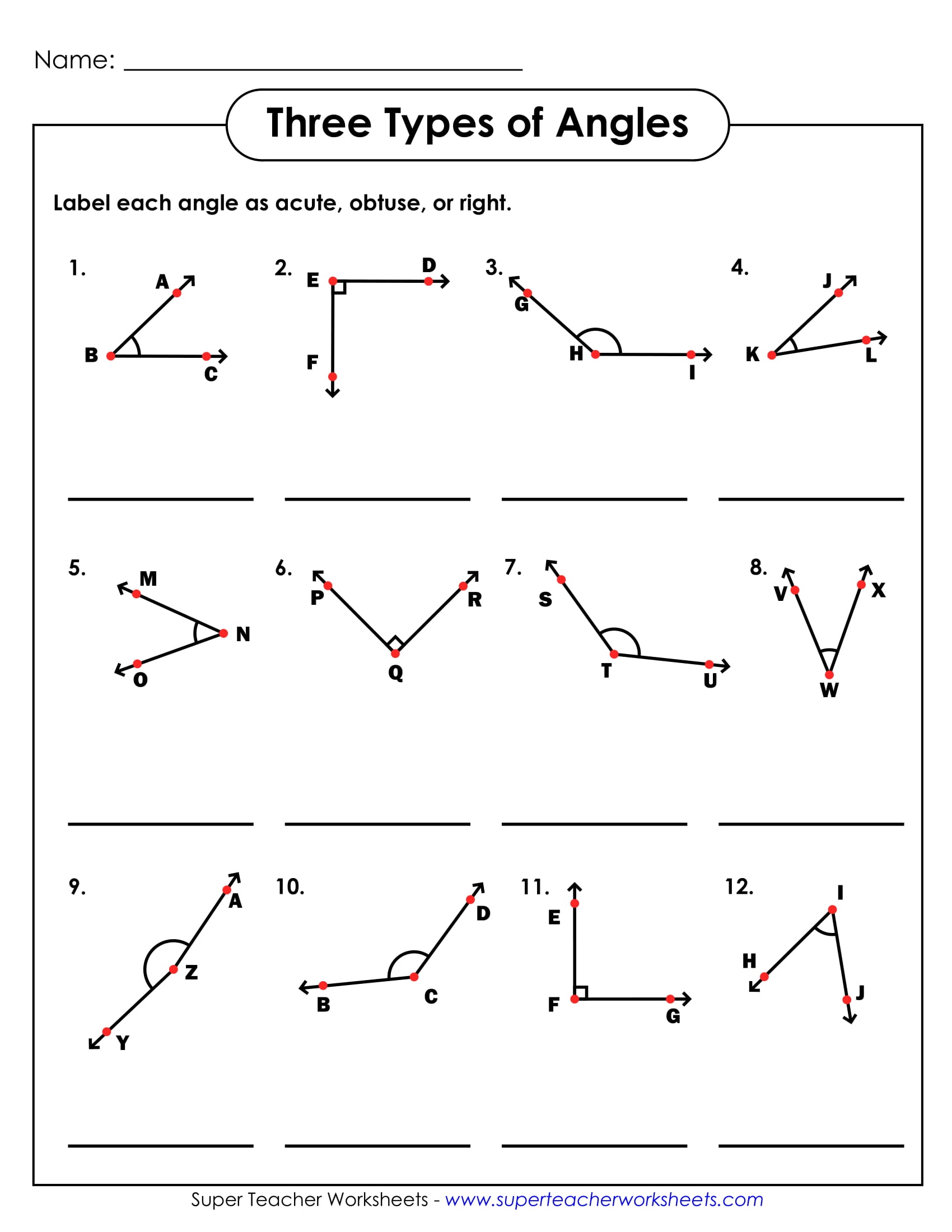 3rd Grade Geometry Worksheets Worksheets Library