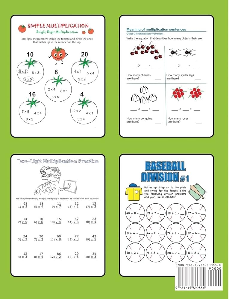 3rd Grade Halloween Math Worksheets Multiplication And Division 