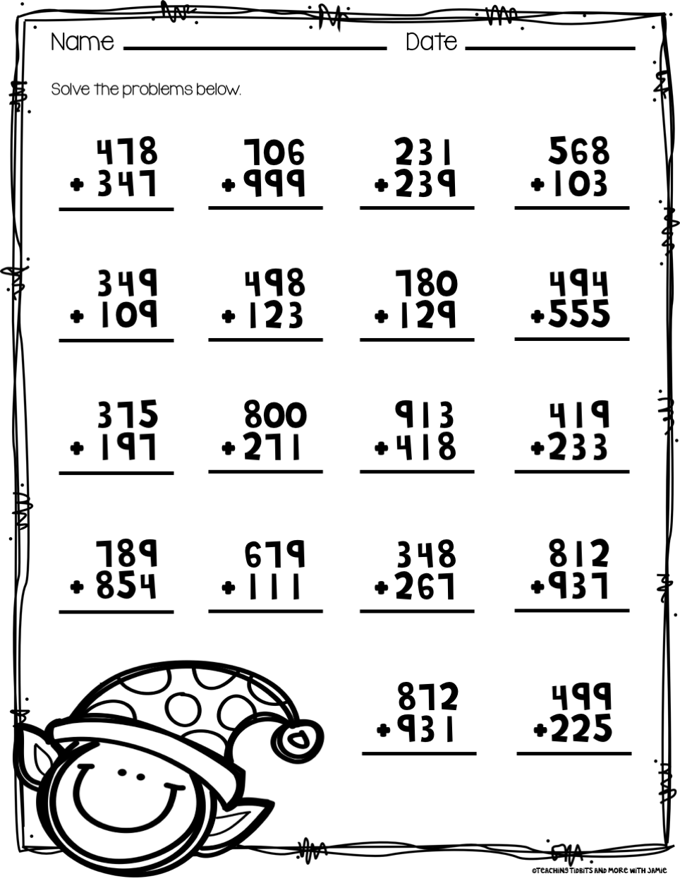 3rd Grade Math Worksheets Math Pyramid Worksheets Library