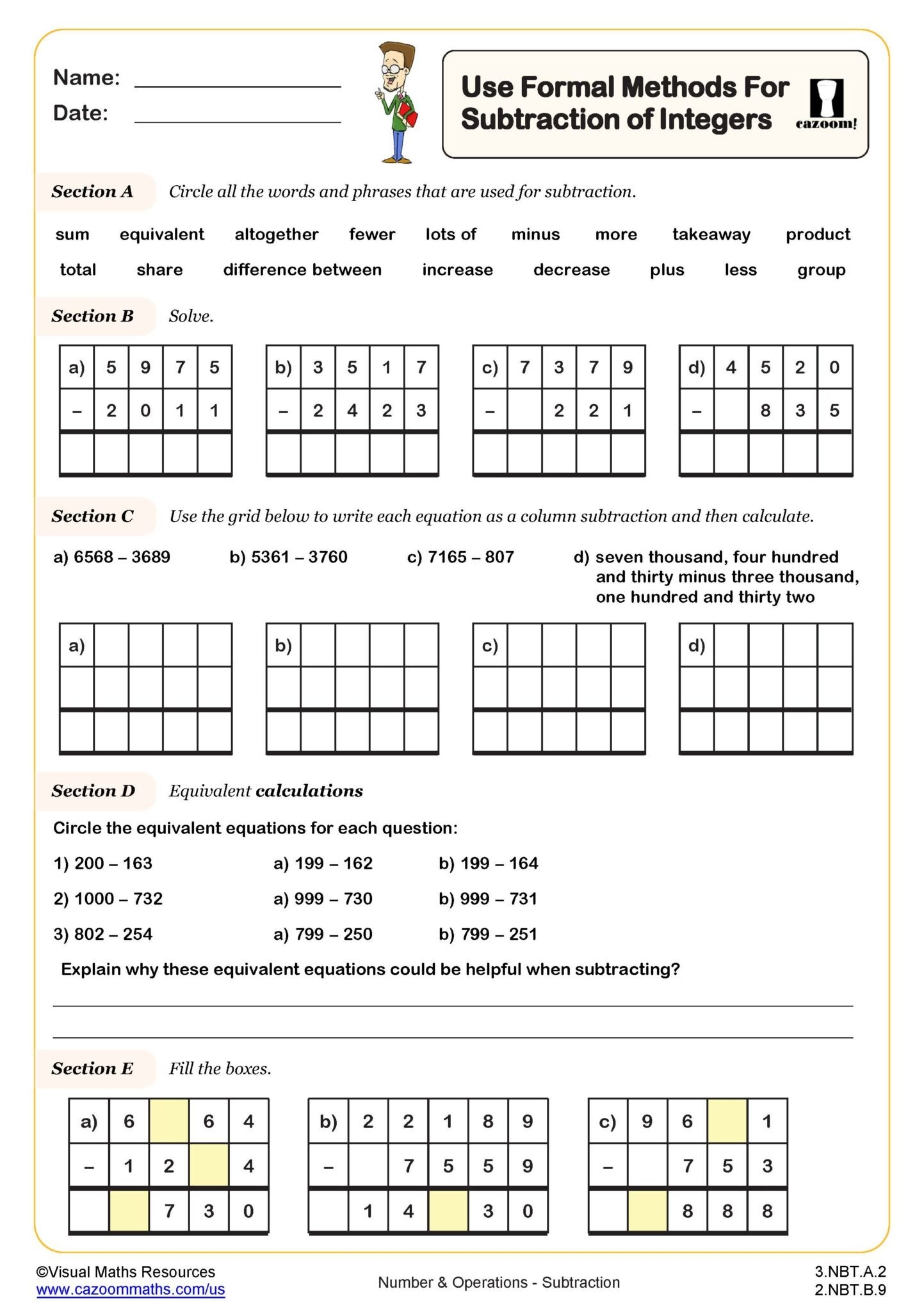 3rd Grade Math Worksheets PDF Printable Math Worksheets