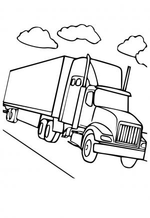 5 Free Printable Semi Truck Coloring Pages For Adults And Kids Lystok