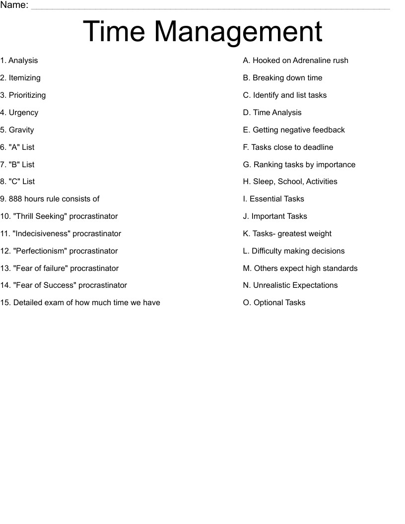 5 Free Time Management Worksheet Templates To Better Organize Your 