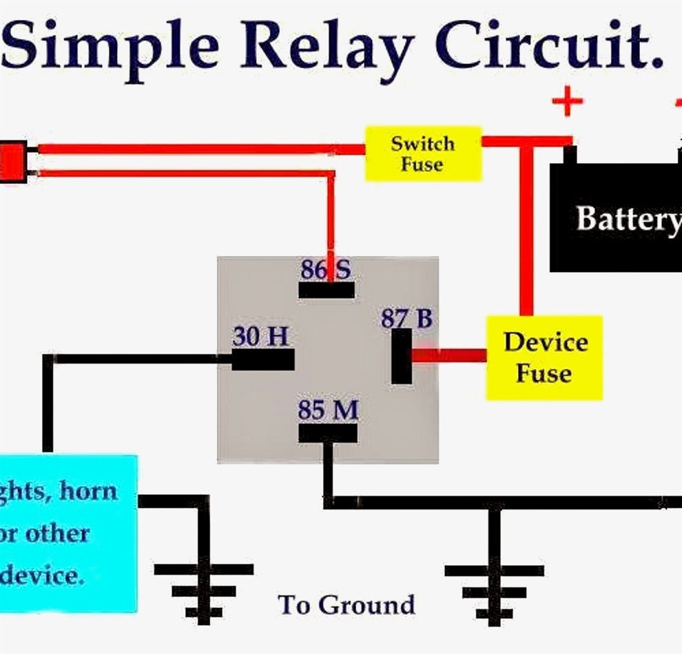 5 Pin Relay Wiring Diagram Horn Headcontrolsystem