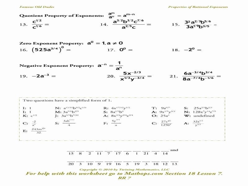 50 Properties Of Exponents Worksheet Chessmuseum Template Library