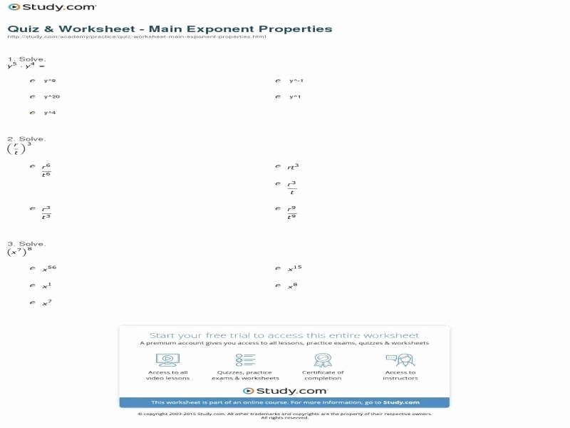 50 Properties Of Exponents Worksheet Chessmuseum Template Library