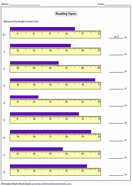 50 Reading A Tape Measure Worksheet Chessmuseum Template Library