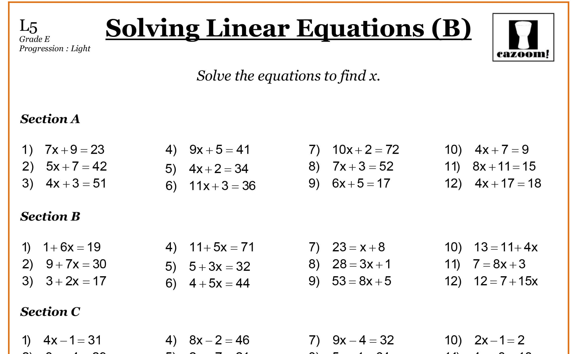 7th Grade Math Worksheets PDF Printable Worksheets