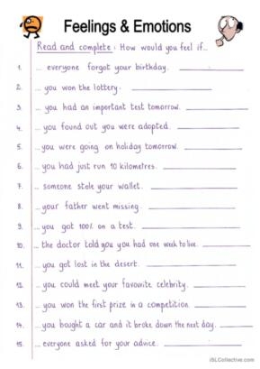 863 Feelings Emotions English ESL Worksheets Pdf Doc Worksheets 