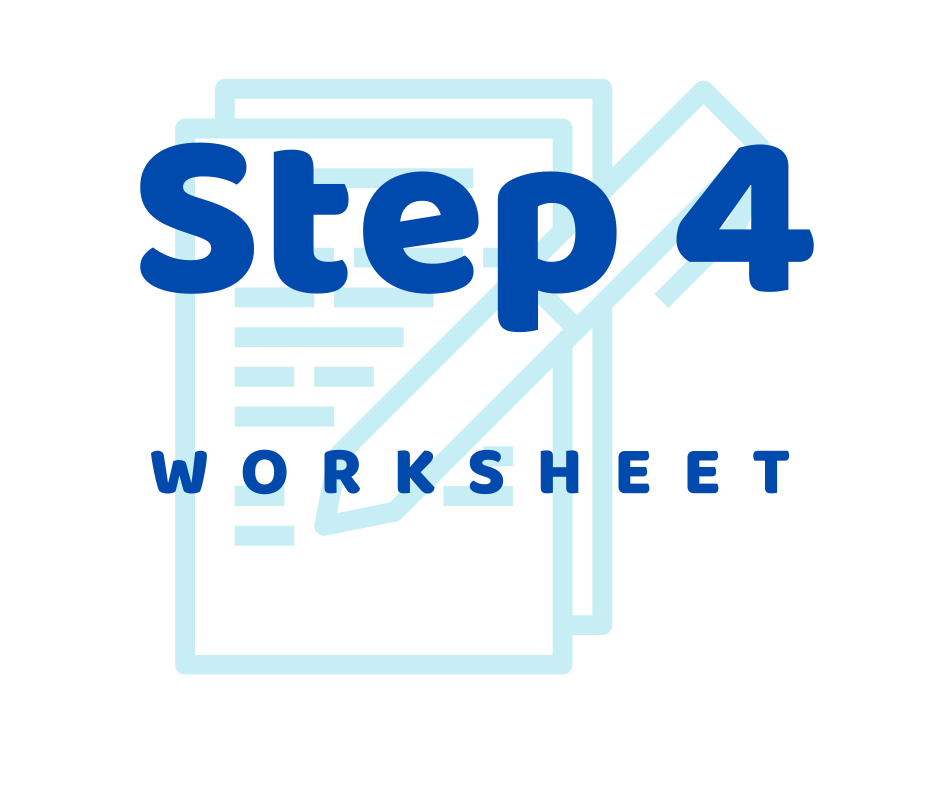 AA Step 4 Worksheet Inventory Guide Excel Sheet Sober Speak 