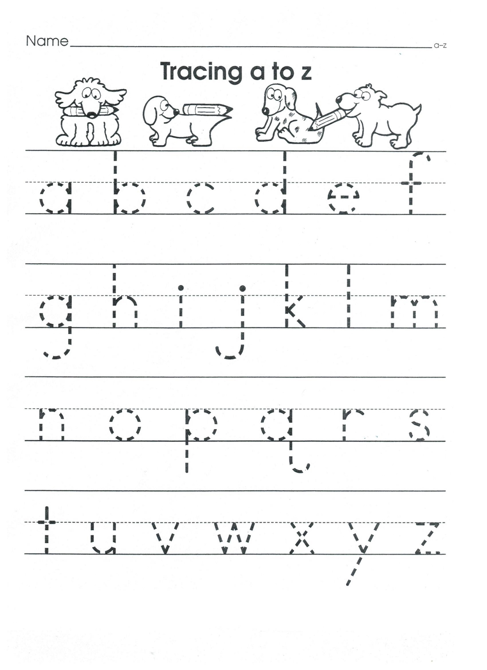 ABC Tracing Worksheets For Nursery ABC Tracing Worksheets