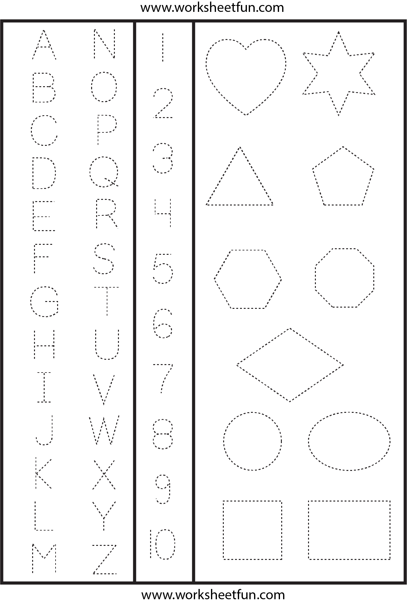 ABC Worksheets Tracing ABC Tracing Worksheets