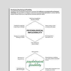 ACCEPTANCE COMMITMENT THERAPY WORKSHEETS ACT WORKSHEETS Worksheets 