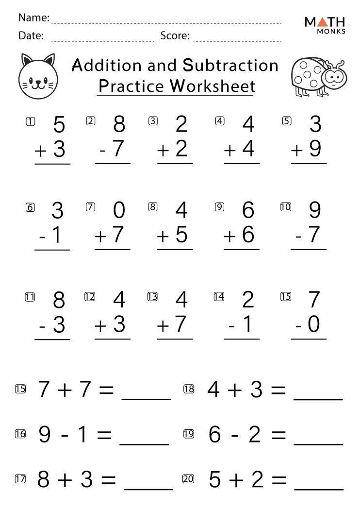 Addition And Subtraction Up To 1000 Worksheets AdditionWorksheets